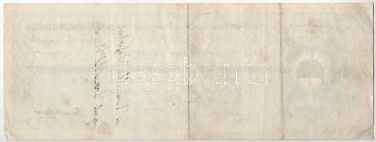 Budapest 1932. Kitöltött váltó 3000P-ről, vízjeles papíron T:F folt