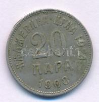 Montenegró 1908. 20p Ni T:XF Montenegro 1908. 20 Para Ni C:XF