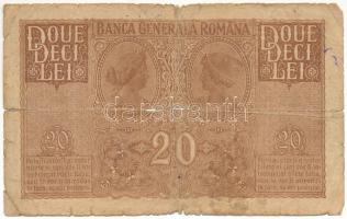 Románia / Német megszállás DN (1917) 20L "C 2240427" T:VG,G Romania / German Occupation ND...