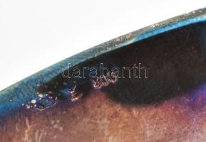 Ezüst(Ag) Otto Feiler tál, aljában Ausztria 1780SF Tallér Ag "Mária Terézia" utánveret, je...