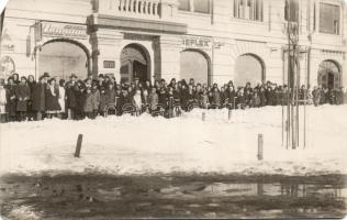 Serbian school kids with teachers photo