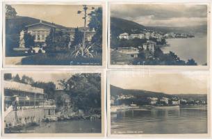 Abbazia, Opatija; 8 db régi képeslap / 8 pre-1945 Tomasic & Co. postcards