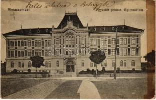 1916 Rimaszombat, Rimavská Sobota; Egyesült protestáns főgimnázium. Ifj. Rábely Miklós kiadása / grammar school (fl)