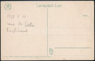 Arad, Várkapu, katonák. Vasúti levelezőlapárusítás 8. sz. 1916. / castle gate, K.u.K. soldiers (EB)