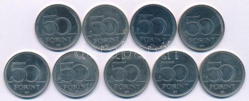 2005-2019. 50Ft Cu-Ni (9db/8xklf) emlékkiadások T:AU,XF közte karc