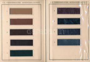 1929 I. G. Farbenindustrie Aktiengesellschaft - Amerikanische Herbstmodetöne 1929. Német nyelvű fest...