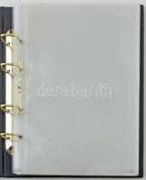 Világ Vadvédelmi Alap (WWF) műbőr, négygyűrűs album 22db kettes osztású érmés boríréktartó berakólap...