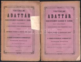 Történelmi Adattár. Csanád-egyházmegye hajdana s jelenéhez. 1873. 3. évfolyam. november, decemberi, Szerk. Orthmayr Tivadar, Szentkláray Jenő. Temesvár, 1873, Diemer Károly. Folyamatos lapszámozás. Kiadói papírborítóban, egyiken hiány