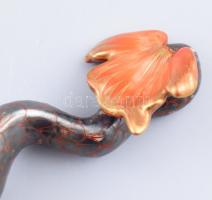 Herend kínai hal. Jelzett, kis kopással, h: 16 cm