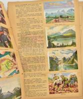 cca 1930-1940 Nagy gyűjtőalbum és gyűjtőkép tétel: Szent István Cikóriagyár gyűjtőalbumok, 6 db: Kép...