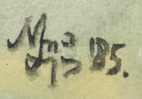 Nagy Lajos (1956-): Utcarészlet. Akvarell, papír, jelzett. 32x24 cm