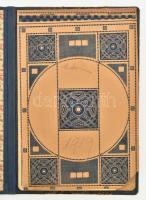 1919 Naptár, szecessziós címlappal, átkötött félvászon-kötésben, kissé kopott borítóval, a bal alsó ...