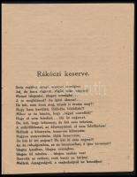 Bátsi Balla Jenő: Költemények. (1. Rákóczi keserve. 2. A budai hegyekhez. 3. Thököly imája. 4. A kas...