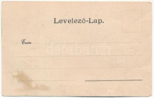 Szamosújvár, Gherla; Országos fegyintézet, börtön / prison. Art Nouveau, floral (ázott / wet damage)