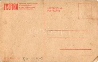 Vilmos német császár. Hátoldalon Lysoform reklám, A Képes Újság felvétele / Wilhelm Kaiser von Deuts...