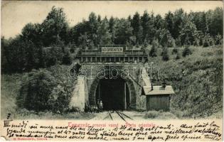 1902 Orsova, &quot;Ad Orientem&quot; Temesvár-Orsovai vasúti alagút. Hutterer G. kiadása / Porta-Orientalis Tunnel / railway tunnel (EK)