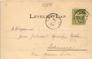 1904 Székelykocsárd, Kocsárd, Lunca Muresului; vasúti pályaudvar, vasútállomás / Bahnhof / railway s...