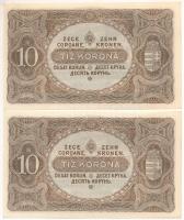 1920. 10K (2x) sorszámkövetők "a 077 356.682 - a 077 356.683" T:AU
Adamo K14