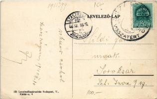 Szászrégen, Reghin; vasútállomás / railway station + "1940 Szászrégen visszatért" So. Stpl...