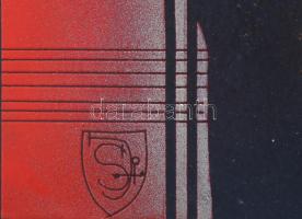 Sisa József (1952.-): Absztrakt tájkép. Tűzzománc, fém, 2 darab táblán, jelzett, kisebb sérülésekkel...