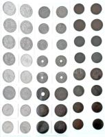 48db-os vegyes fillér érmetétel T:vegyes