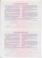 Budapest 1991. "Országos Kárrendezési és Kárpótlási Hivatal" kárpótlási jegye 10.000Ft-ról...