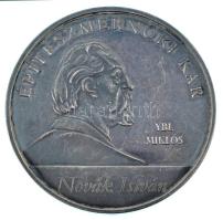 Fritz Mihály (1947-) DN "Budapesti Műszaki és Gazdaságtudományi Egyetem / Építészmérnöki kar - Ybl Miklós" fém emlékérem hátoldalán névre szóló gravírozással (60mm) T:XF patina, karc