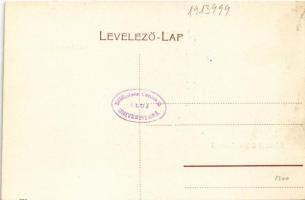 Békéscsaba, Kossuth szobor, motor állomás, városi vasút, kisvasút, vonat (ragasztónyom / glue mark)