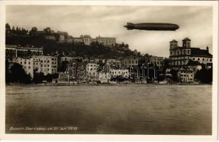 Zeppelin Luftschiff über Passau am 21. Juni 1930 / German airship