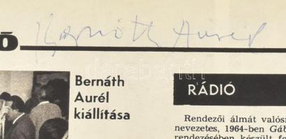 1977-1989 Film Színház Muzsika 6 db száma, 13 db aláírással (Vásáry Tamás, Bernáth Aurél, Gyémánt Lá...