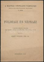 Teleki Pál: Földrajz és néprajz. A Magyar Néprajzi Társaság első szegedi propagandagyűlésén, 1920 október 10-én előadta Gróf - - dr. A Magyar Néprajzi Társaság 1. sz. Bp., 1920, Magyar Néprajzi Társaság, (Franklin-ny.), 12 p.