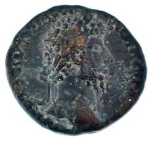 Római Birodalom / Róma / Marcus Aurelius 171-172. Sestertius bronz (17,65g) T:F Roman Empire / Rome / Marcus Aurelius 171-172. Sestertius bronze "[M ANTONINVS AVG TR P XXVI] / [IMP VI COS III] - VIC GER - S-C" (17,65g) C:F RIC III 1029