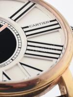 Cartier automata karóra, igényes gyűjtői replika d: 40 mm, bőr szíjjal