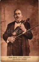 1913 Kozák Dávid a budapesti Emke kávéház székely cigányprímása / Secui Gypsy musician, violinist (EK)