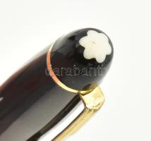 Mont Blanc Meisterstück jelzésű golyóstoll ,szám nélkül, dobozzal, kis kopással 14,5 cm