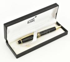 Mont Blanc Meisterstück jelzésű golyóstoll ,szám nélkül, dobozzal, kis kopással 14,5 cm