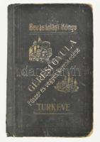 cca 1930 Túrkeve, Géresi Gyula fűszer és vegyes kereskedése bevásárlási könyv, aranyozott, kopott egészvászon kötésben