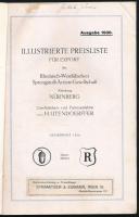 1930 H. Uttendoerffer lőszergyár színes képes reklám katalógusa 58p