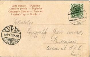 1907 Lovran, Lovrana, Laurana; Kleiner Bootshafen / boat harbor (EB)