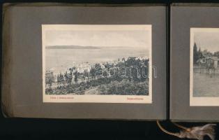 cca 1900 A Balaton 20 képet tartlamaző füzet balatoni településekről albumban Lap méret 23x14 cm
