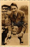 Kleiner Besuch auf Obersalzberg / Adolf Hitler. Photo-Hoffmann + So. Stpl