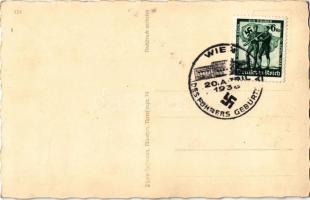 Kleiner Besuch auf Obersalzberg / Adolf Hitler. Photo-Hoffmann + So. Stpl