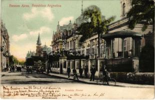 1906 Buenos Aires, Avenida Alvear / street view, bicycle (EK)