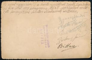 1937 Az Ujpesti Levente Egyesület a MOVE székházban fotólap