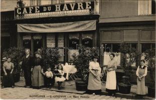 Honfleur, Cafe du Havre J. Couffin. 6, Place Hamelin / café, waitresses (EK)