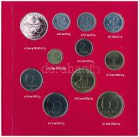 1994. 10f-200Ft (11xklf) "Magyarország pénzérméi" forgalmi sor dísztokban, benne 1994. 200...