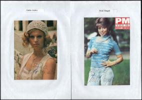 Szörényi Levente, Harsányi Frigyes, Gálvölgyi János, Pálos Zsuzsa, Sáfár Anikó, Bódi Magdi aláírása