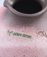 Carsens Töpferei design kancsóváza, jelzett, hibátlan, m: 16 cm