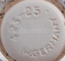 Retro német fehérmázas váza, jelzett, kis kopással, m: 25,5 cm