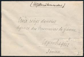 1920 Levél 10 db Búzakalász 20f bélyeggel Dániába küldve